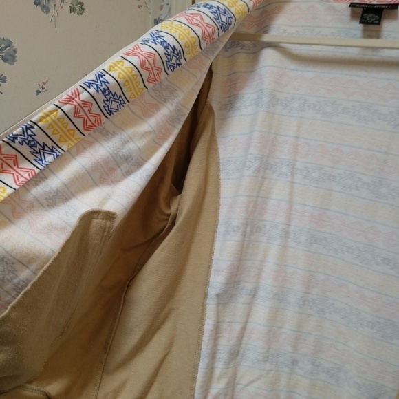 Plus 18/20 Ashley Sport Zip Front Aztec Jersey Jacket - Picture 8 of 10